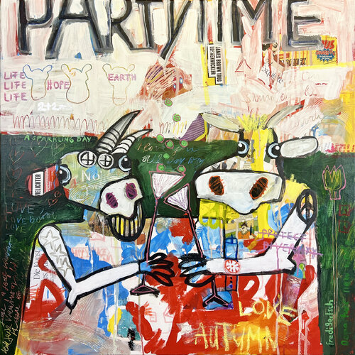 Partytime by Fredi Gertsch, Painting for Sale on Singulart