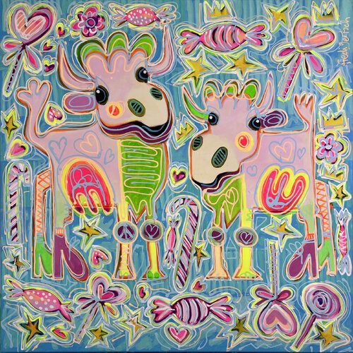 Sugar & Candy de Fredi Gertsch, Pintura a la venta en Singulart