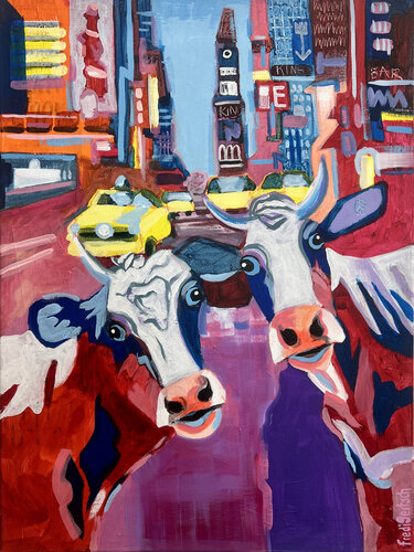 Just Us Two New York von Fredi Gertsch, Malerei kaufen auf Singulart