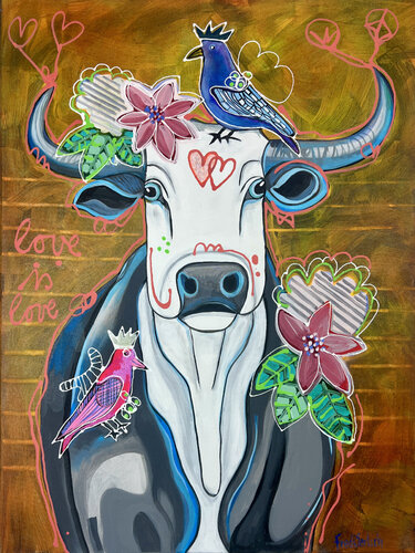 Love is Love - Crowned Friens von Fredi Gertsch, Malerei kaufen auf Singulart