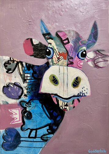 VogelLisi Bärenstark von Fredi Gertsch, Malerei kaufen auf Singulart