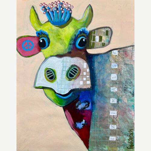 VogelLisi – Green Peace von Fredi Gertsch, Werk auf Papier kaufen auf Singulart