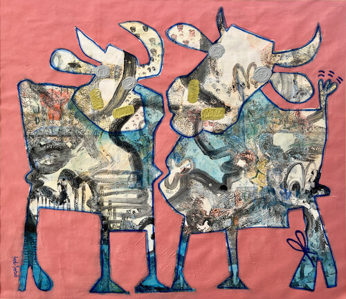 Just Us Two par Fredi Gertsch, Peinture en vente sur Singulart