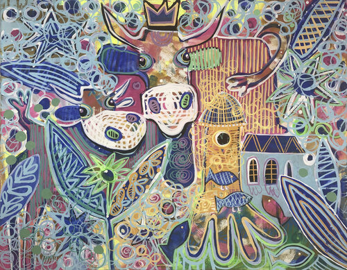 Just We Two van Fredi Gertsch, Schilderij te koop op Singulart