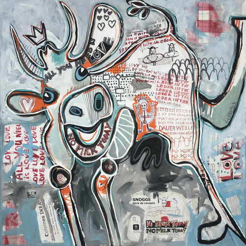All you need is love di Fredi Gertsch, Pittura in vendita su Singulart