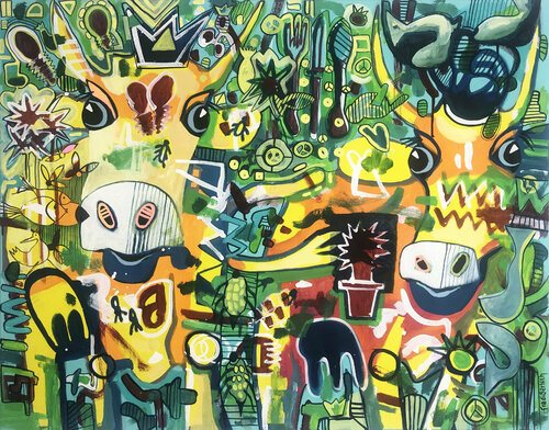 Just Us Two di Fredi Gertsch, Pittura in vendita su Singulart