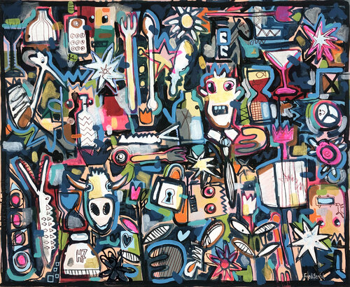 Lost Key van Fredi Gertsch, Schilderij te koop op Singulart