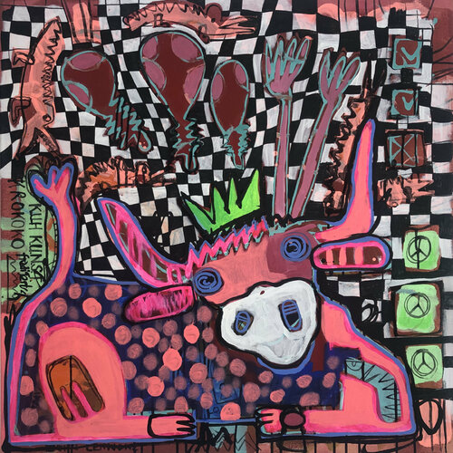 DragonQueen di Fredi Gertsch, Pittura in vendita su Singulart