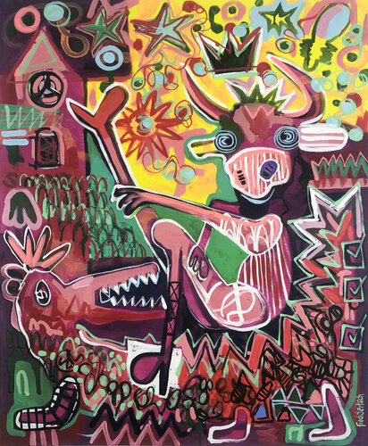 Friendship with Benefits von Fredi Gertsch, Malerei kaufen auf Singulart