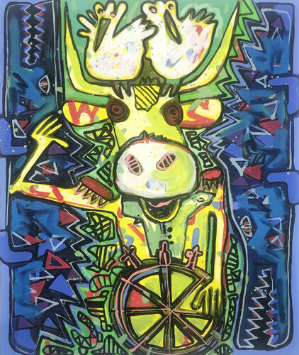 Captain Cook von Fredi Gertsch, Malerei kaufen auf Singulart