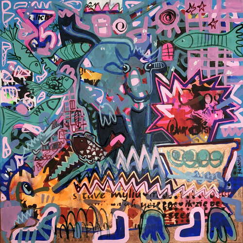 LillyBelle in Wonderland von Fredi Gertsch, Malerei kaufen auf Singulart