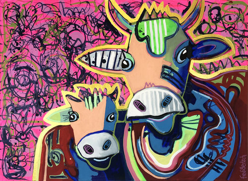 MumBaby von Fredi Gertsch, Malerei kaufen auf Singulart