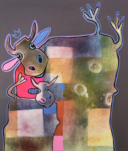 Just we two van Fredi Gertsch, Schilderij te koop op Singulart