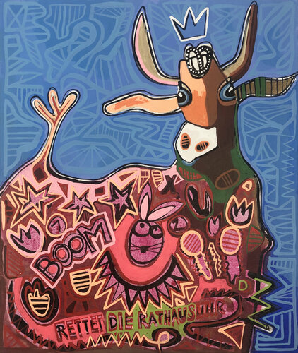 BunnyGirls van Fredi Gertsch, Schilderij te koop op Singulart