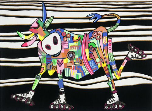 RollerBaby van Fredi Gertsch, Schilderij te koop op Singulart