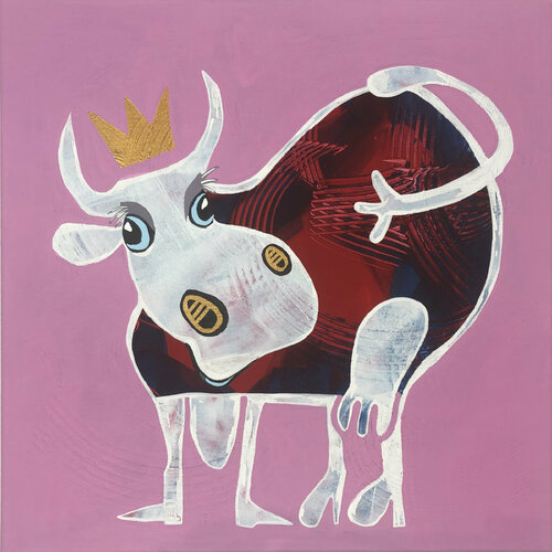 Baby King van Fredi Gertsch, Schilderij te koop op Singulart