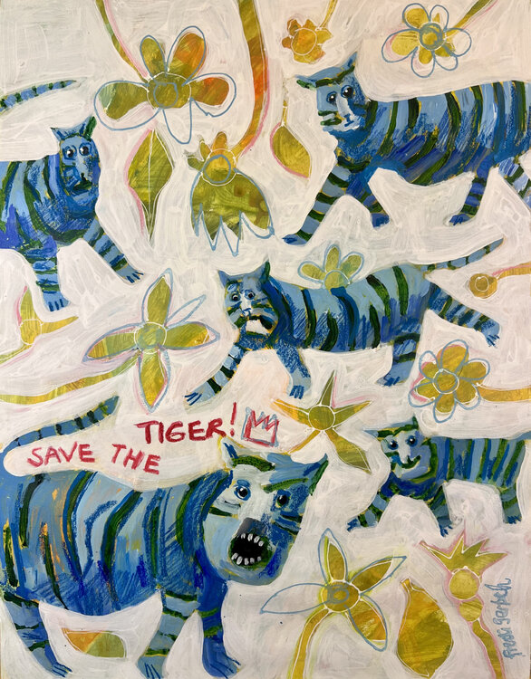 Save the Blue Tiger Fredi Gertsch