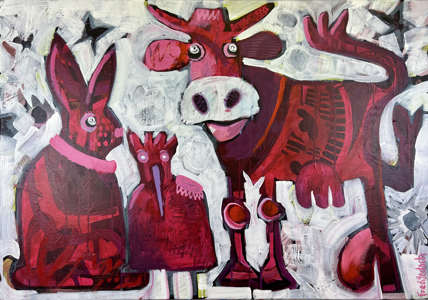 Simply Red Cow Fredi Gertsch
