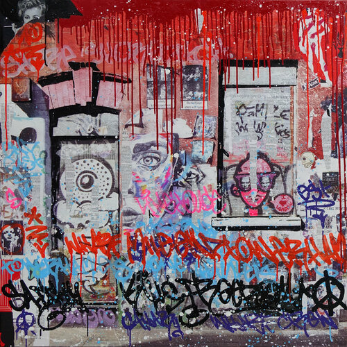 Shoreditch Wall 02 by Tomasz Brynowski, 회화 for Sale on Singulart