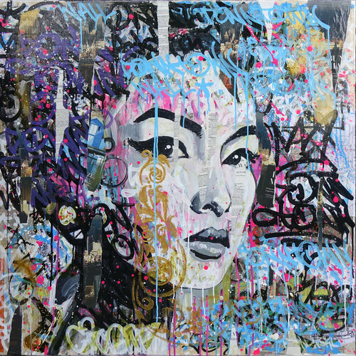 Downtown Wall 01 by Tomasz Brynowski, 회화 for Sale on Singulart