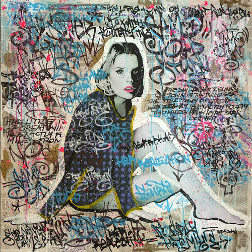 She's Electric van Tomasz Brynowski, Schilderij te koop op Singulart