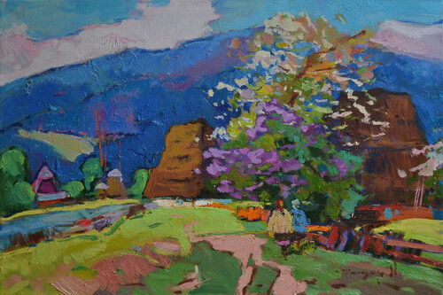 Meeting with spring par Alexander Shandor, Peinture en vente sur Singulart