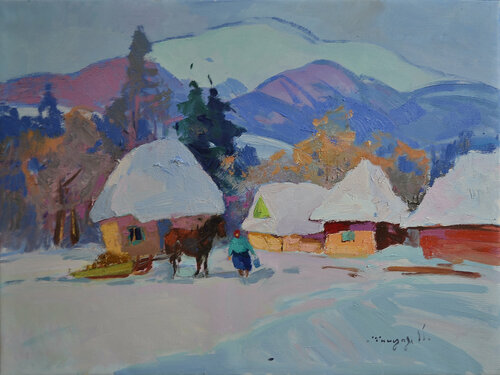 Wintry par Alexander Shandor, Peinture en vente sur Singulart