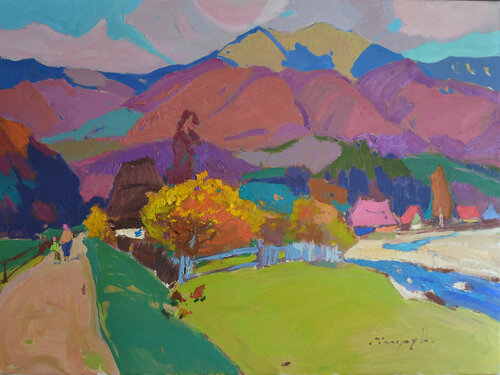 Rural life par Alexander Shandor, Peinture en vente sur Singulart