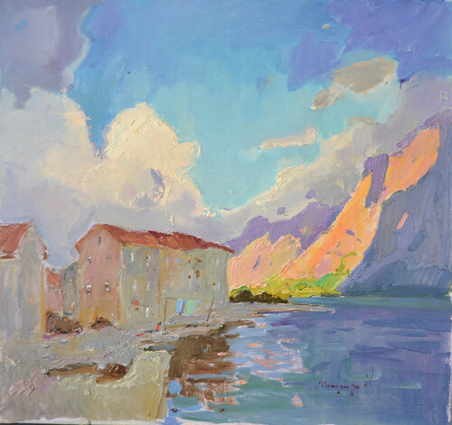 Sunny day at sea par Alexander Shandor, Peinture en vente sur Singulart