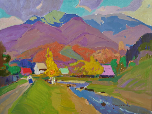 Kolochava motives par Alexander Shandor, Peinture en vente sur Singulart