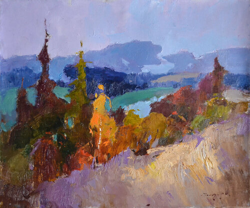 Autumn season par Alexander Shandor, Peinture en vente sur Singulart