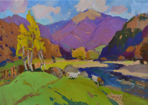 Kolochavsky landscape von Alexander Shandor, Malerei kaufen auf Singulart