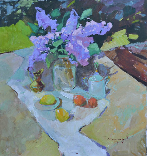 Happiness in the Petals van Alexander Shandor, Schilderij te koop op Singulart