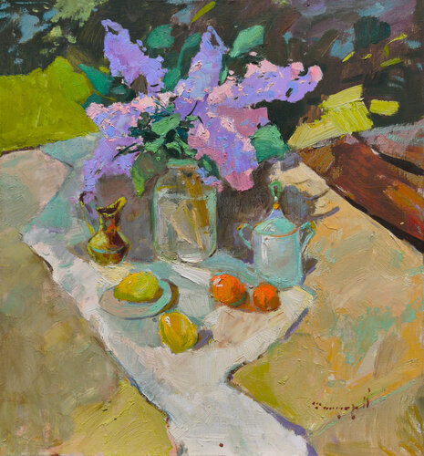 Happiness in the Petals by Alexander Shandor, Painting for Sale on Singulart