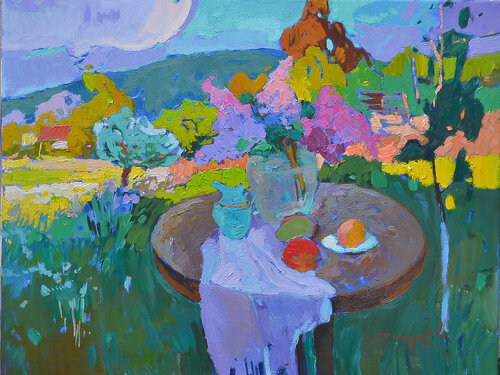 Cheerful colors par Alexander Shandor, Peinture en vente sur Singulart
