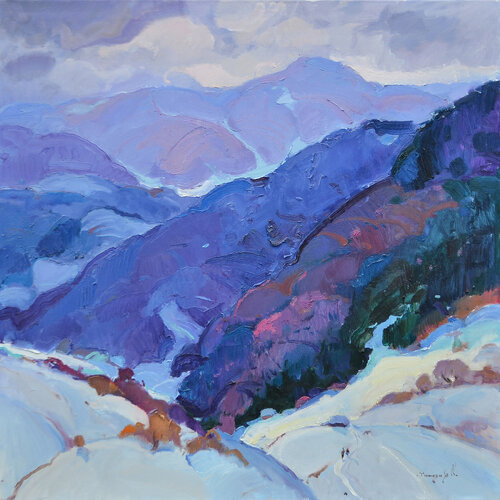 Greatness of the Carpathians di Alexander Shandor, Pittura in vendita su Singulart