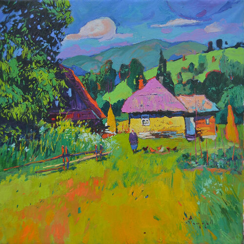 Granny's troubles van Alexander Shandor, Schilderij te koop op Singulart