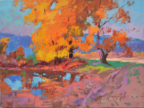 Lush autumn de Alexander Shandor, Pintura a la venta en Singulart