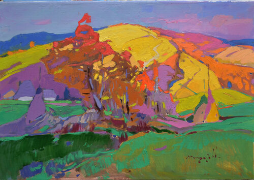 Golden time par Alexander Shandor, Peinture en vente sur Singulart