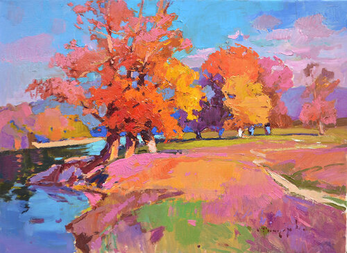 Autumn palette di Alexander Shandor, Pittura in vendita su Singulart