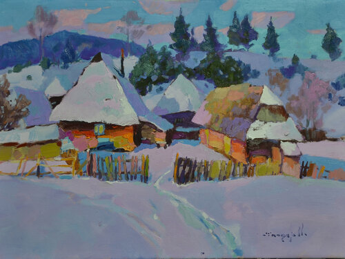 The Winter Palette par Alexander Shandor, Peinture en vente sur Singulart