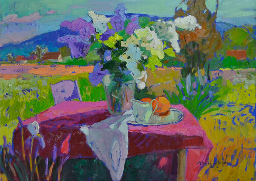 Everything Blossomed by Alexander Shandor, Painting for Sale on Singulart