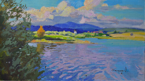 On the Lake par Alexander Shandor, Peinture en vente sur Singulart