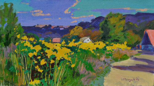 Sunny Flowers par Alexander Shandor, Peinture en vente sur Singulart