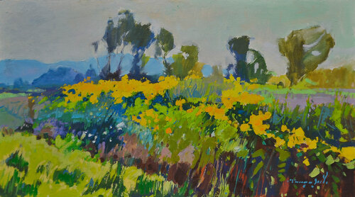 Blooming Field par Alexander Shandor, Peinture en vente sur Singulart