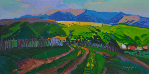 Shadow of the Carpathians di Alexander Shandor, Pittura in vendita su Singulart