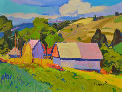 Comfort of the Carpathians van Alexander Shandor, Schilderij te koop op Singulart
