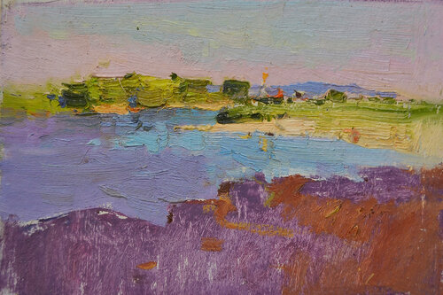 By the River van Alexander Shandor, Schilderij te koop op Singulart