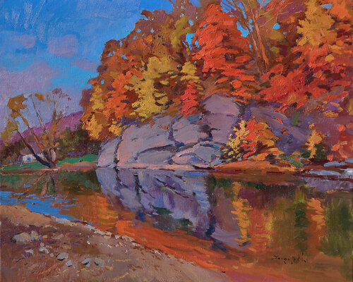 Village Vorochevo Skalka von Alexander Shandor, Malerei kaufen auf Singulart