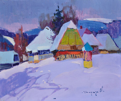 Frosty Evening von Alexander Shandor, Malerei kaufen auf Singulart